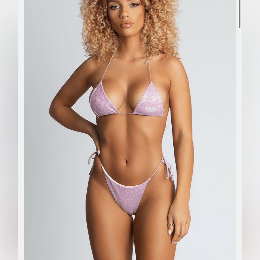 Meshki Amalia bikini set top M bottoms L worn once
